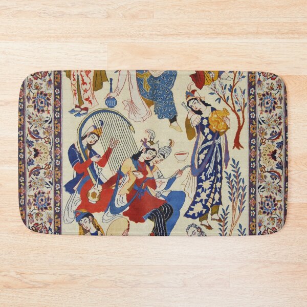 Item preview, Antique Persian Isfahan Rug Print designed and sold by Vicky Brago-Mitchell®.