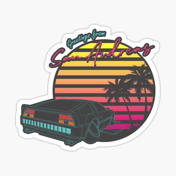 Greetings from San Andreas Sticker