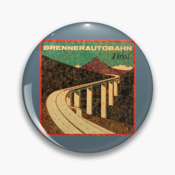 Item preview, Brennerautobahn Tirol Vintage Travel Decal designed and sold by hilda74.