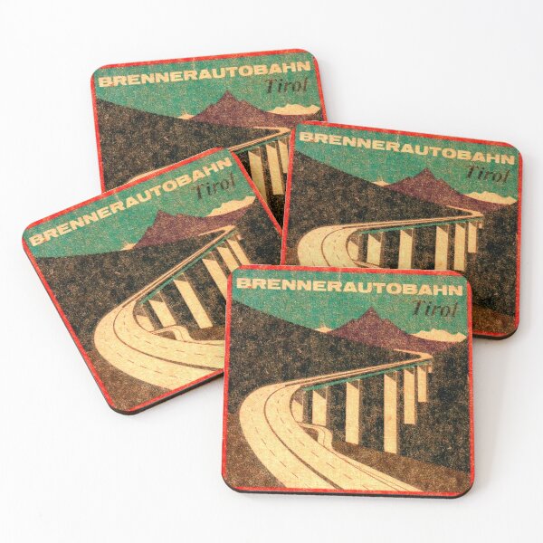 Item preview, Brennerautobahn Tirol Vintage Travel Decal designed and sold by hilda74.