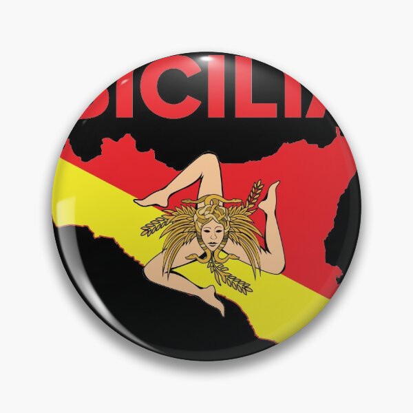 Item preview, Sicilian Pride - Map of Sicily Trinacria designed and sold by Mr. Monocle.
