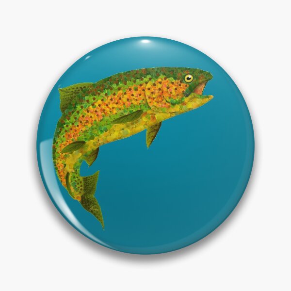 Item preview, Aspen Leaf Rainbow Trout 4 designed and sold by GobaFineArts.