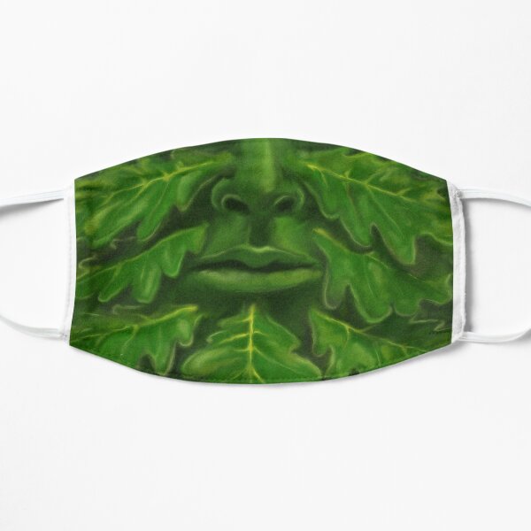 Green Man mask Flat Mask