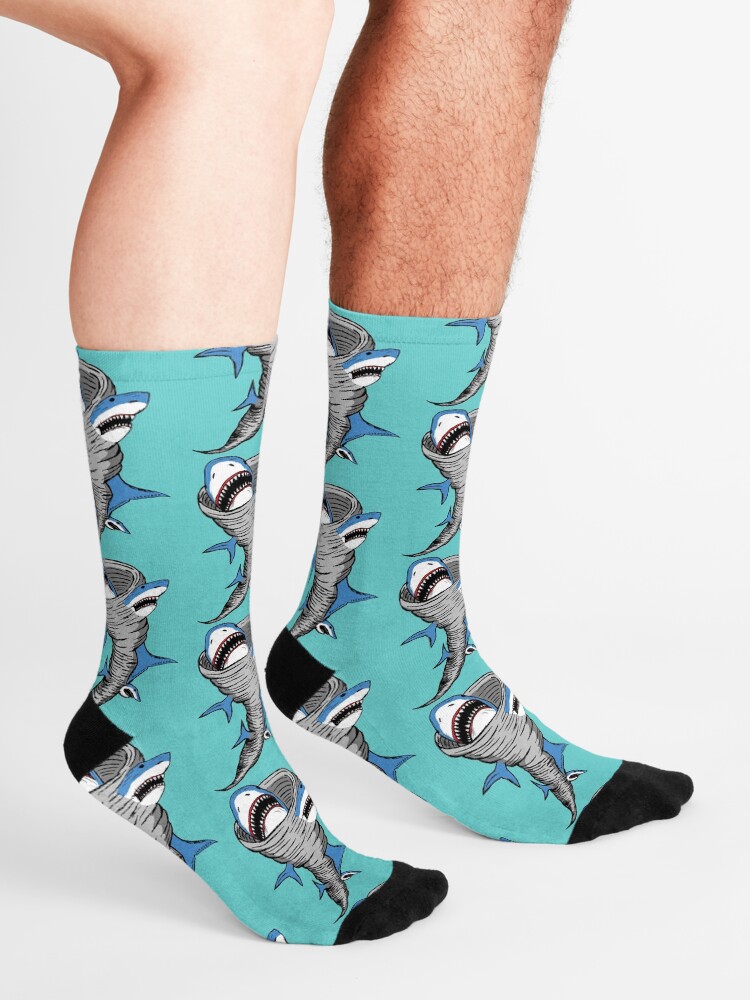 Alternate view of Shark Tornado Socks