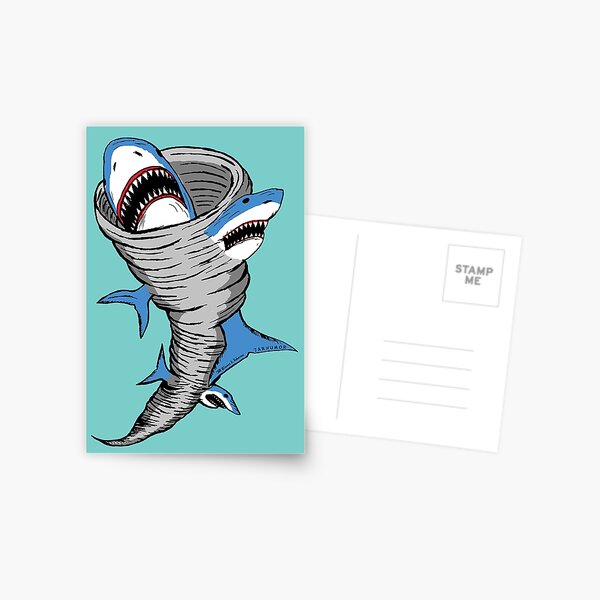 Shark Tornado Postcard