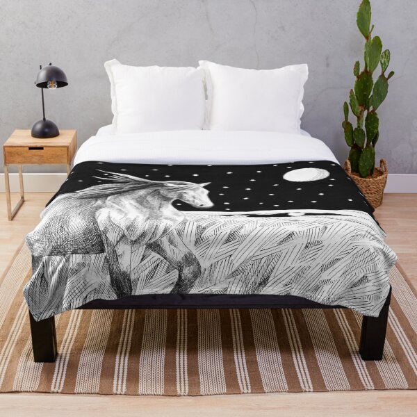 Star Horse Throw Blanket