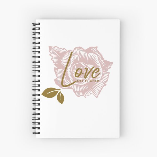 Love Let it Grown, Flower Garden Theme Spiral Notebook