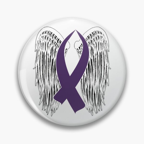 Item preview, Winged Awareness Ribbon (Purple) designed and sold by blakcirclegirl.
