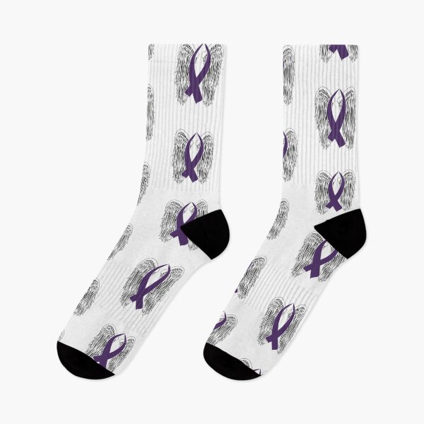 Item preview, Winged Awareness Ribbon (Purple) designed and sold by blakcirclegirl.