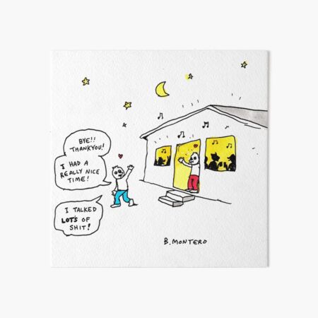 I had a Really Nice Time! Art Board Print