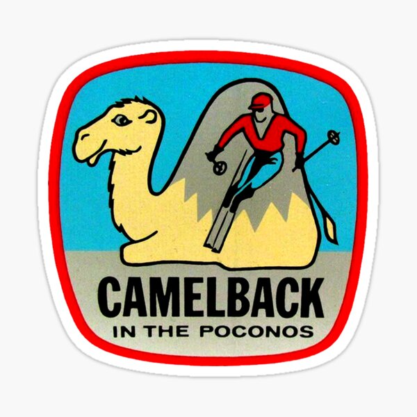 Camelback in the Poconos Vintage Travel Decal Sticker