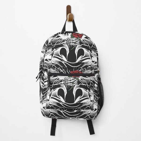 Item preview, Rock and Roll Red Flower Skull designed and sold by MYZAK HRM.