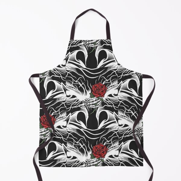 Item preview, Rock and Roll Red Flower Skull designed and sold by MYZAK HRM.