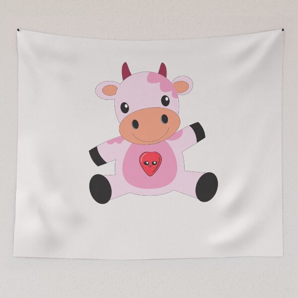 Item preview, Strawberry Cow Pet Pillow Pet Pillow designed and sold by Hannah Pillic.