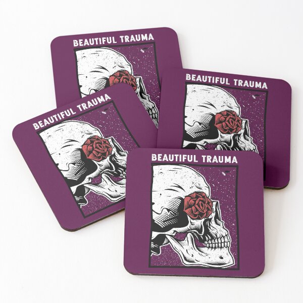 Item preview, Rock and Roll Beautiful Trauma Skull  designed and sold by MYZAK HRM.