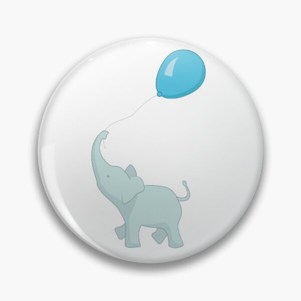 Item preview, Baby Elephant with Blue Balloon designed and sold by Vincent White.