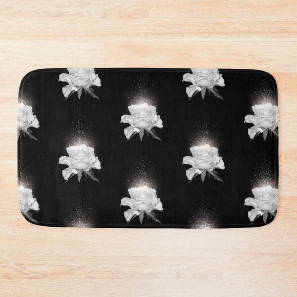 Item preview, White rose with droplets of rain designed and sold by Nishad4.