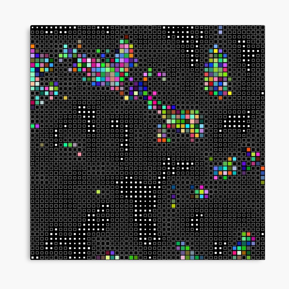 Minerals A Generative Artwork Poster By Generative Art Redbubble