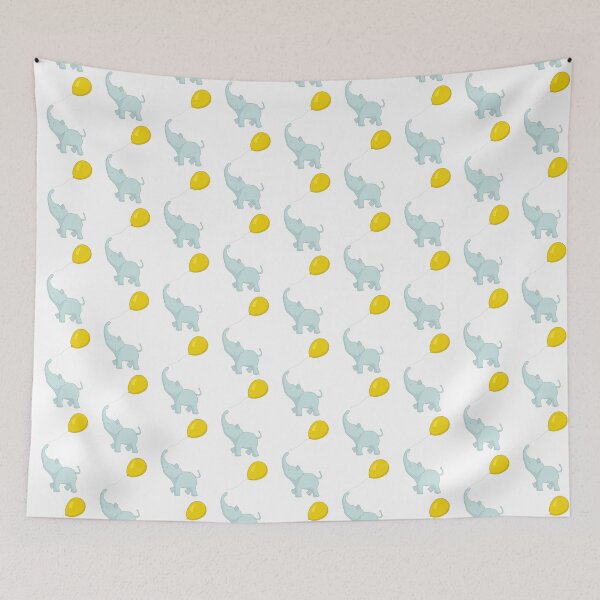Item preview, Baby Elephant with Yellow Balloon designed and sold by Vincent White.