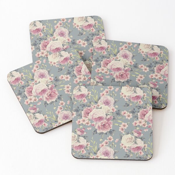 Item preview, Vintage Roses on Gray designed and sold by Designs24U.