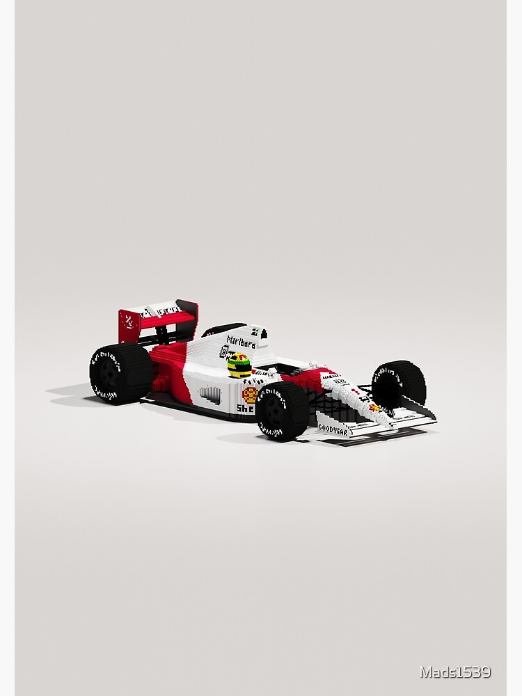 Mclaren Mp4 6 Racecar Voxelart Greeting Card By Mads1539 Redbubble