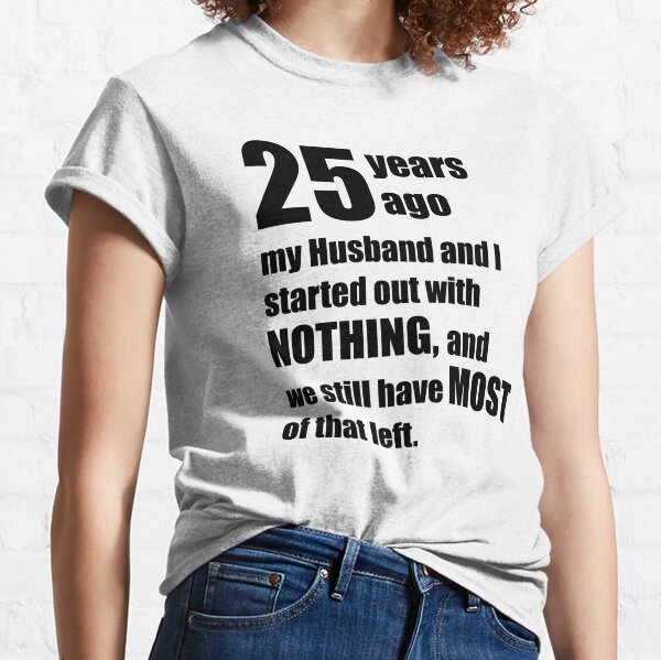 25th wedding anniversary shirts