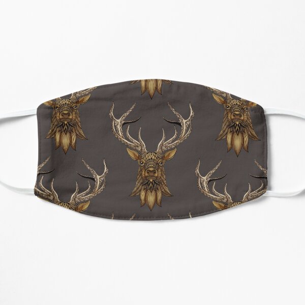 Brown Stag Flat Mask