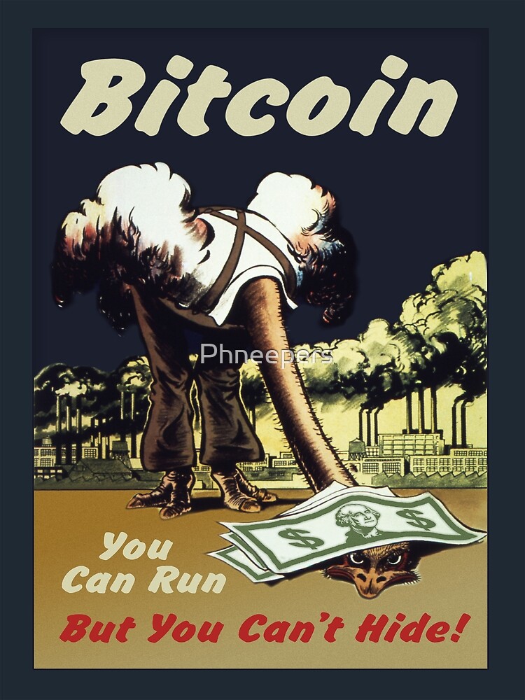 Disover Bitcoin Ostrich Canvas