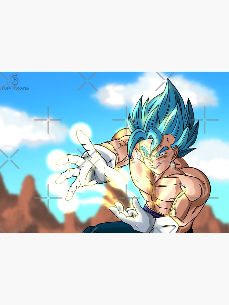 Blue Vegito & Blue Gogeta Active T-Shirt by thomasDten-Art