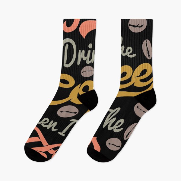 Item preview, First I drink coffee apparel, black designed and sold by coffeeapparel.