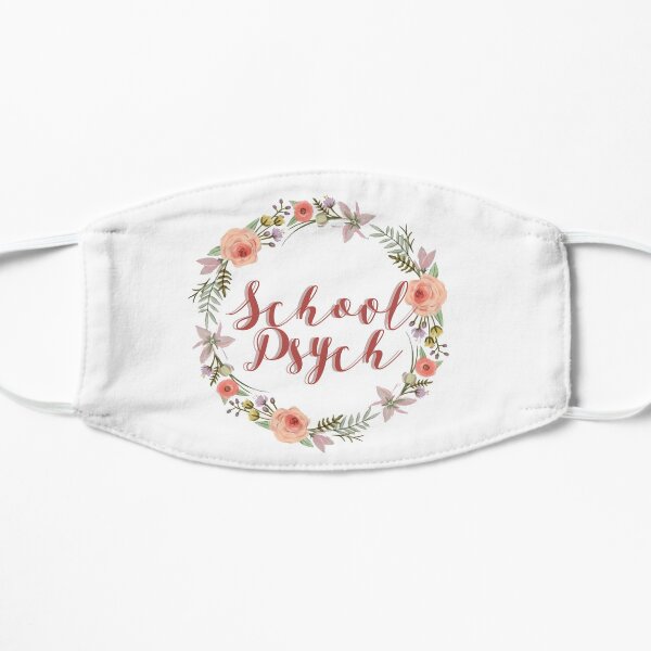School psychologist mask Flat Mask