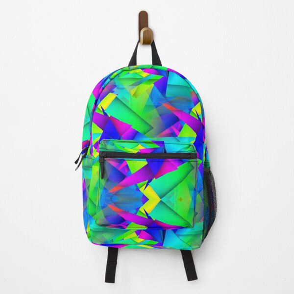 Item preview, Colorful 80s retro pattern designed and sold by BubbleCrumbs.