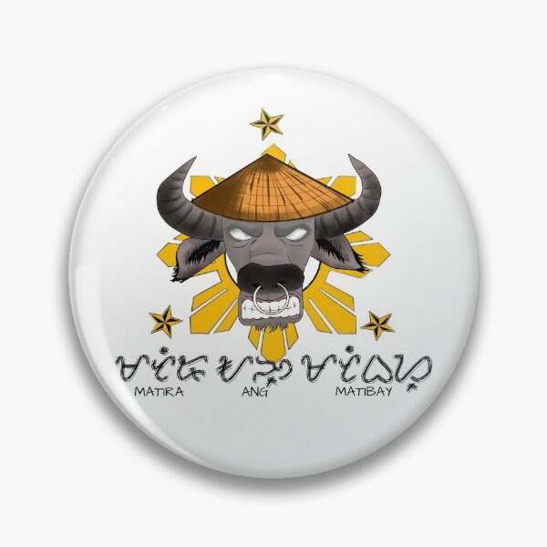 Item preview, Baybayin - Matira ang matibay (Survival of the Fittest) w/ Kalabaw or Carabao with Three Stars & Sun designed and sold by mslam0000g.