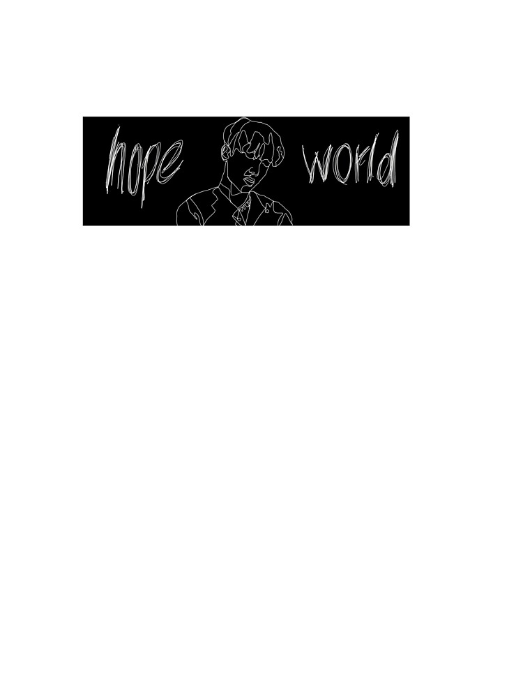 Bts Jhope Line Art Hope World Baby One Piece By Sireeea Redbubble