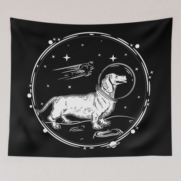 Item preview, Astrodog, Dachshund in space away from people designed and sold by Crazy Trendy Designs.