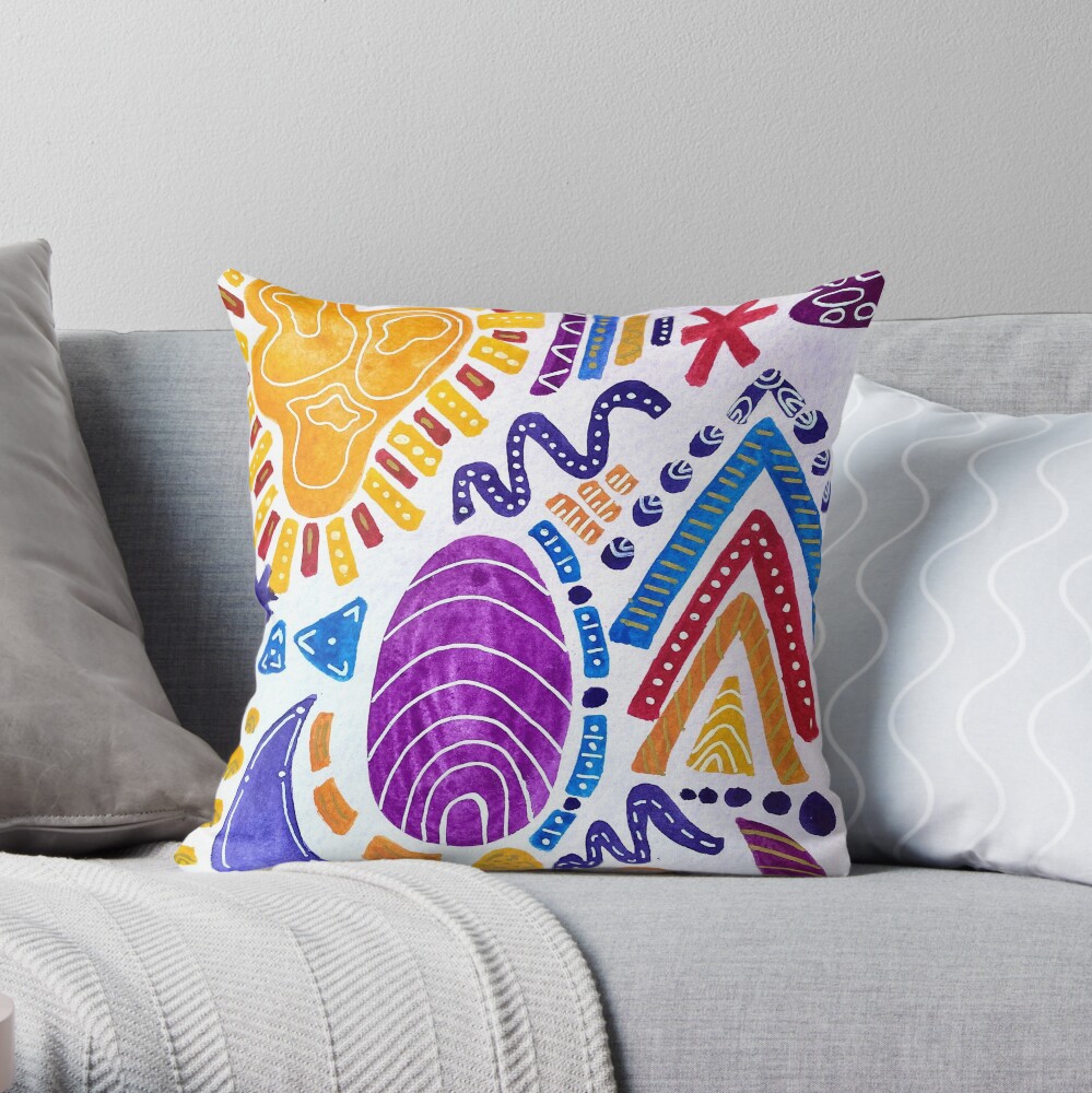 Sunset Sandwich (vertical) Throw Pillow