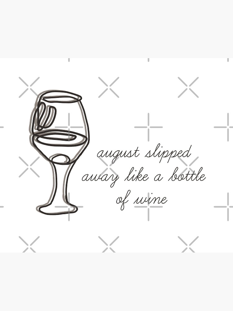 August Slipped Away Like a Bottle of Wine - Taylor Swift Folklore Greeting  Card for Sale by bombalurina