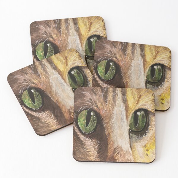 Item preview, Green Cat Eyes designed and sold by Lynn Harriet.