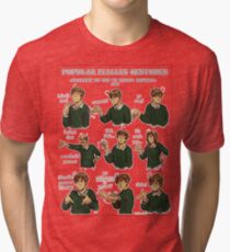 Popular Italian Gestures brought to you by Italia Romano Tri-blend T-Shirt
