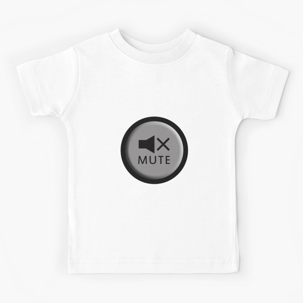 "Baby Mute Button" Kids TShirt for Sale by bouncebaby Redbubble