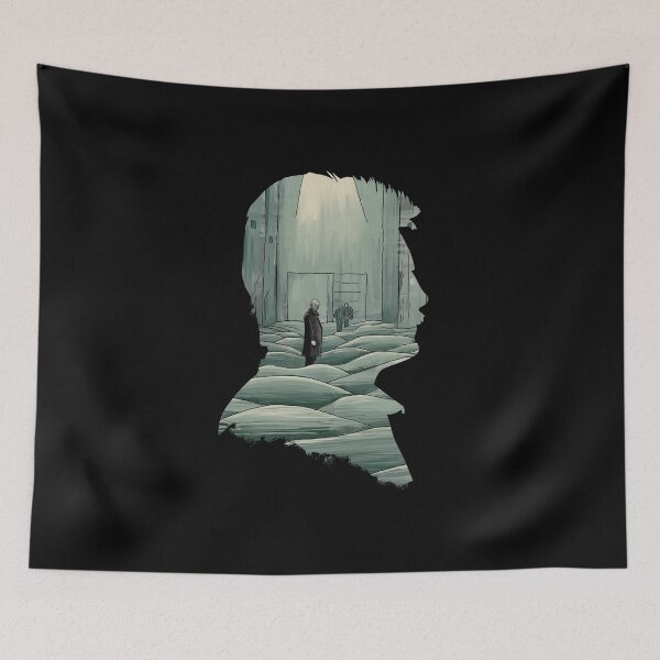 Item preview, Andrei Tarkovsky Silhouette Collage Illustration designed and sold by burrotees.