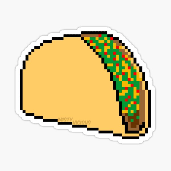 Pixel Taco Sticker