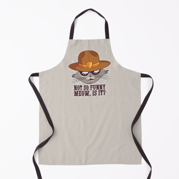 Item preview, Sheriff Not So Funny Meow Cat designed and sold by Cute and Funny Animal Art Designs.