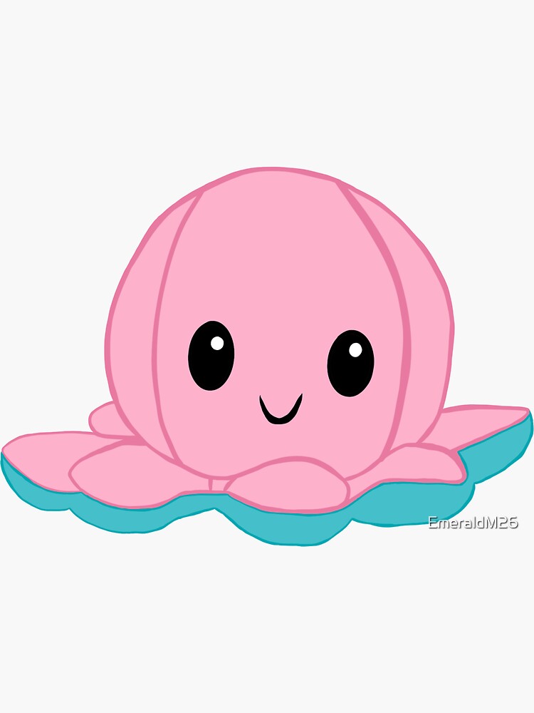 EW Designs Angry Evil Pink Squid Octopus Cartoon Vinyl Decal