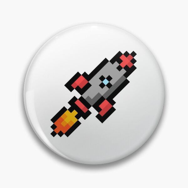 Item preview, Pixel Rocket Ship on White designed and sold by Rocket-To-Pluto.