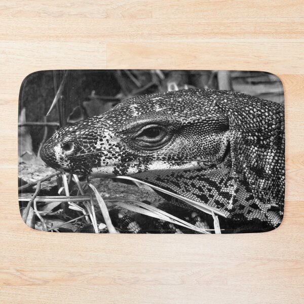 Item preview, the Goanna portrait in black & white designed and sold by Mickangelhere.
