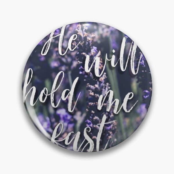 Item preview, He will hold me fast- lovely lavender sticker designed and sold by Maisie Bry.