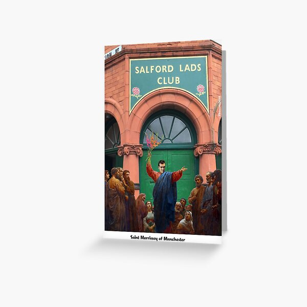 St Morrissey of Manchester Greeting Card
