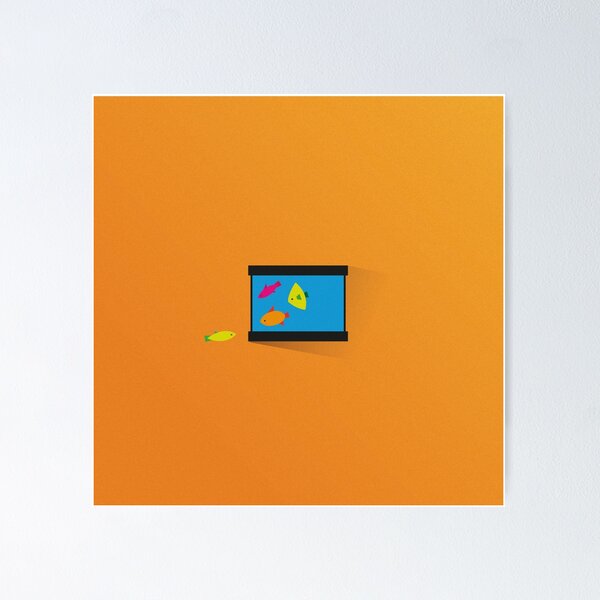 Item preview, The Fish Escaped designed and sold by thevectorhead.