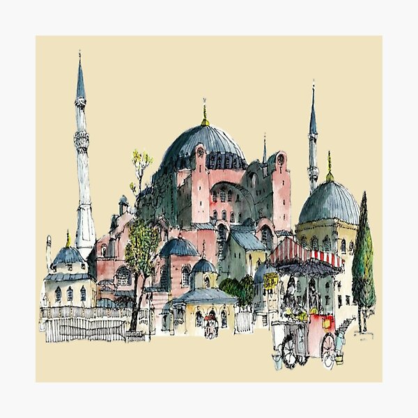 Hagia sophia 'aya sofia' Photographic Print